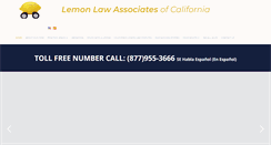 Desktop Screenshot of lemonlawassociates.com